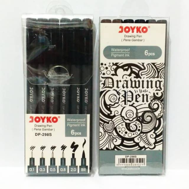 Jual Drawing Pen Set Joyko Waterproof DP298S Shopee Indonesia