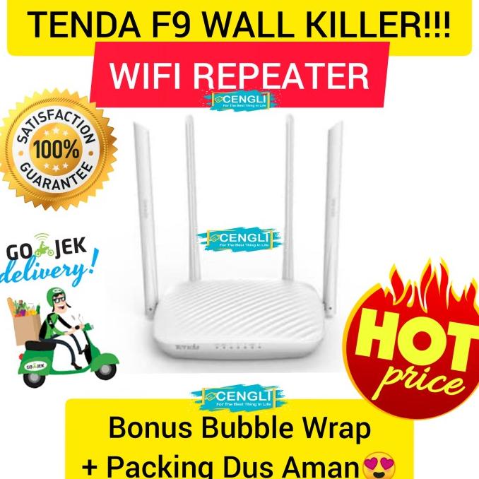 Jual Tenda F9 Wall Killer Router / Wifi Extender / Router Tenda