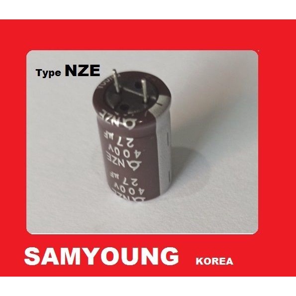 Jual capacitor Elco 27uF 400V Samyoung Shopee Indonesia