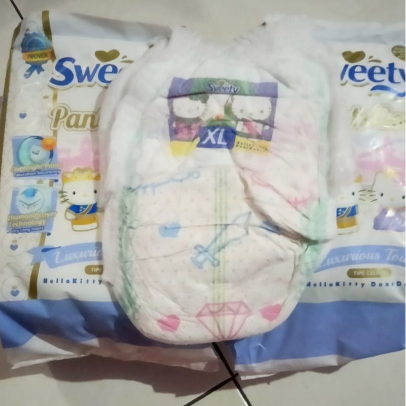 Jual popok non kemasan sweety gold/silver pant size XL Shopee Indonesia