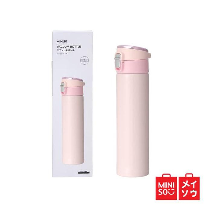 Jual Miniso Official Fashionable Flip Top Vacuum Bottle Shopee Indonesia