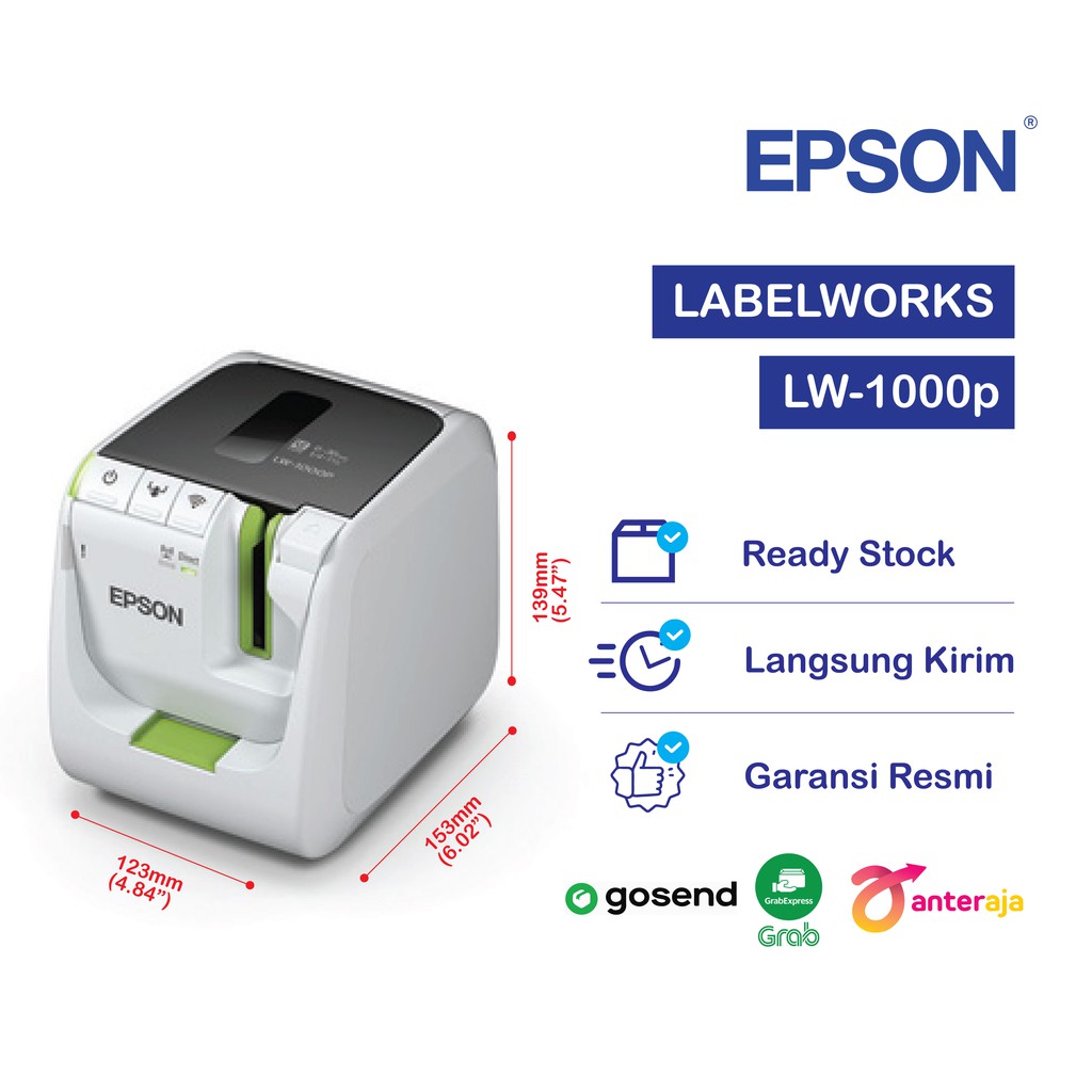 Jual Epson LabelWorks LW1000P WiFi PC Connectable Label Printer