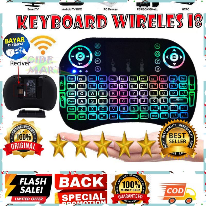 Jual Keyboard Wireless mini Keyboard Bluetooth Android Laptop dan Smart