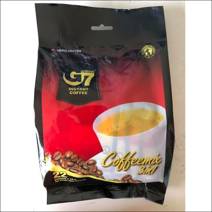 Jual COFFEE G7 INSTANT COFFEE/ G 7 INSTANT COFFEE 3IN1/ COFFEEMIX 3IN1 352G Shopee Indonesia