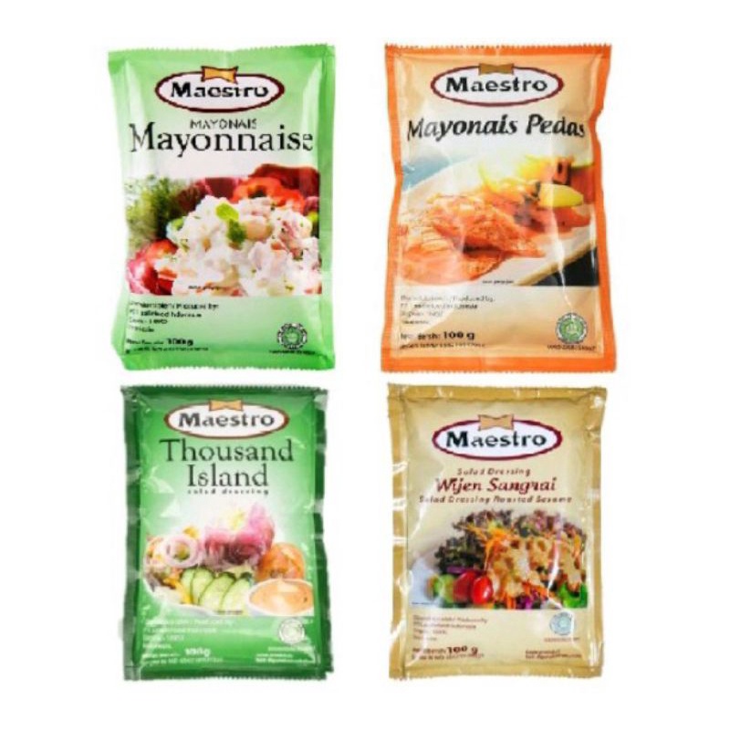Jual Maestro Mayonaise Original / Mayo Pedas / Thousand Island / Wijen