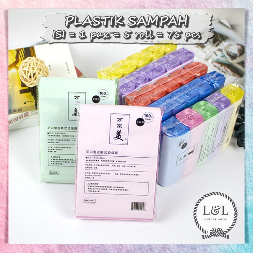 Jual Kantong Plastik Sampah Gulungan Roll Rumah Tangga Dapur Plastik