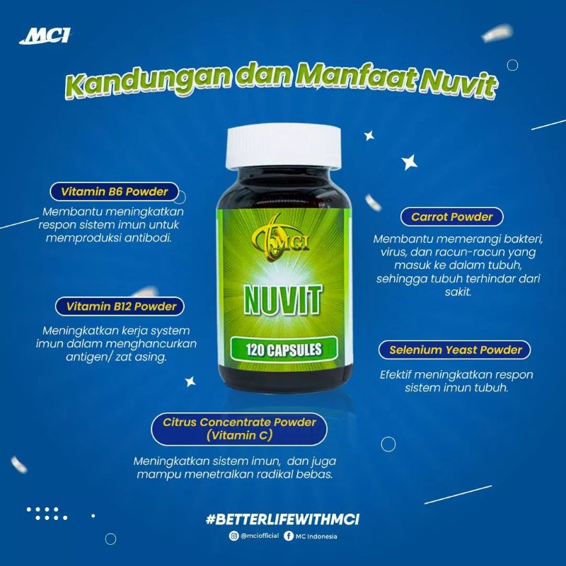 Jual Nuvit Original 100 MCI Vitamin kesehatan Multivitamin Anti
