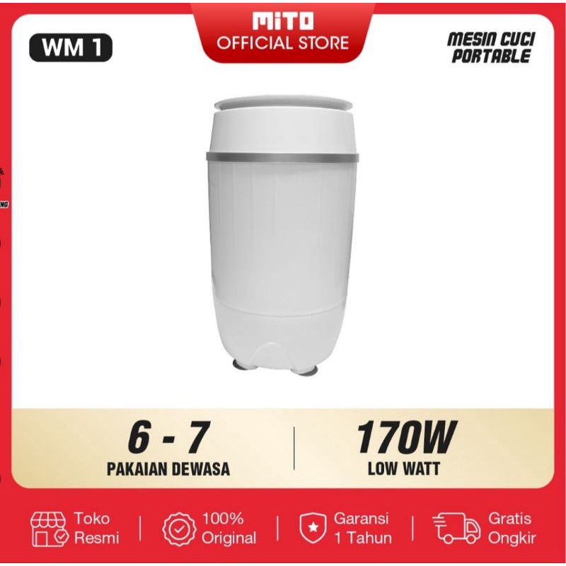 Jual MITO MESIN CUCI MINI PORTABLE WM1/MITO PORTABLE WASHING MACHINE