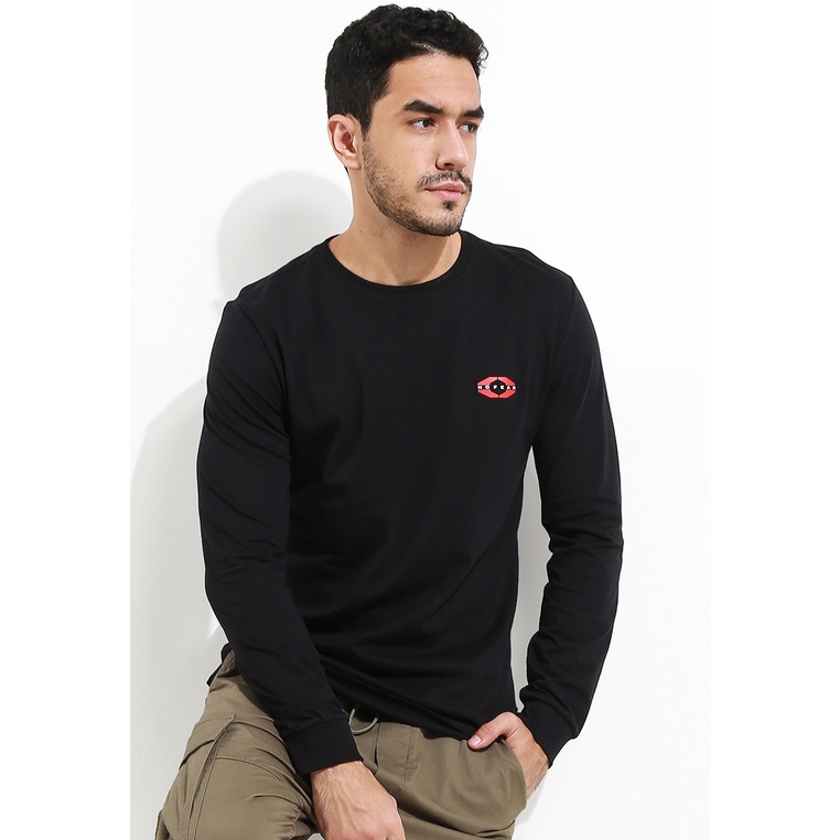 Jual No Fear Small Fill Slim Fit Long Sleeves TShirt Black