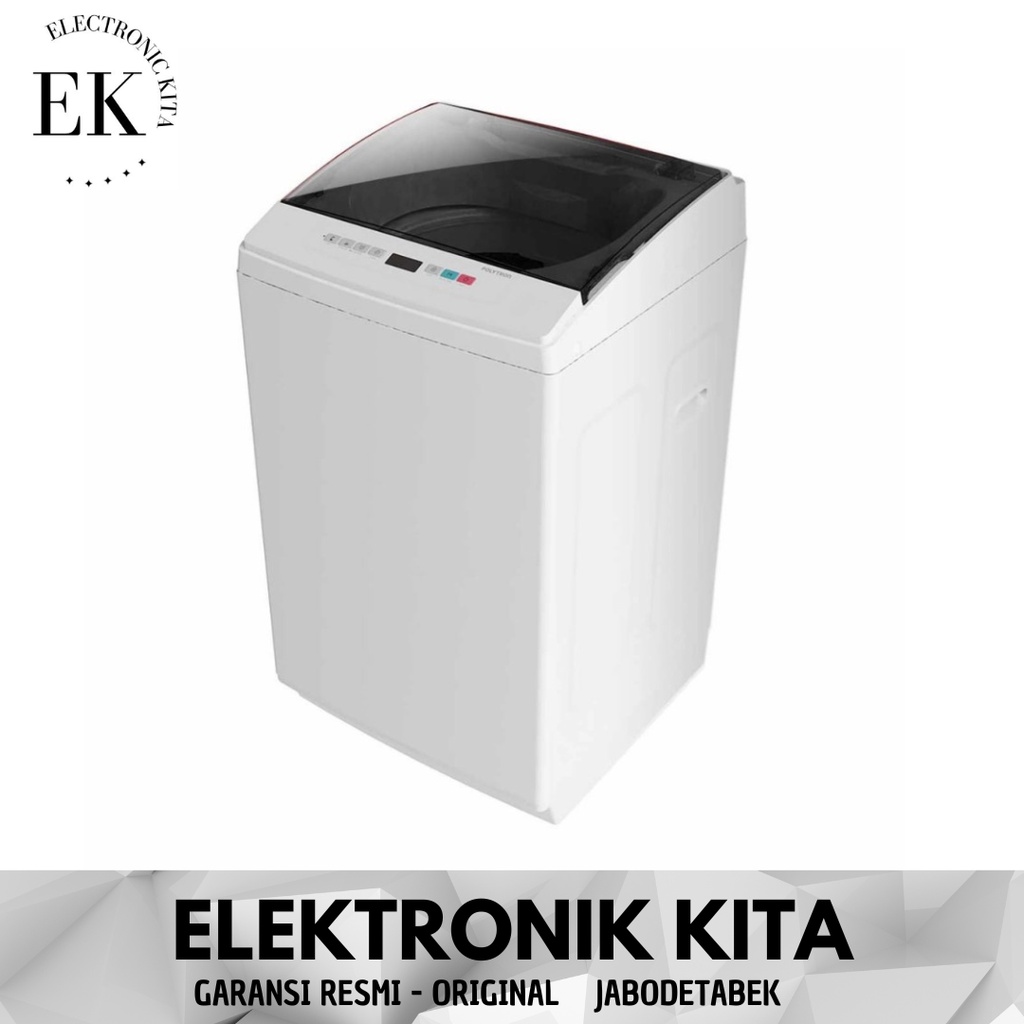 Jual MESIN CUCI POLYTRON 8.5 9 KG TOP LOADING 1 TABUNG PUTIH HITAM