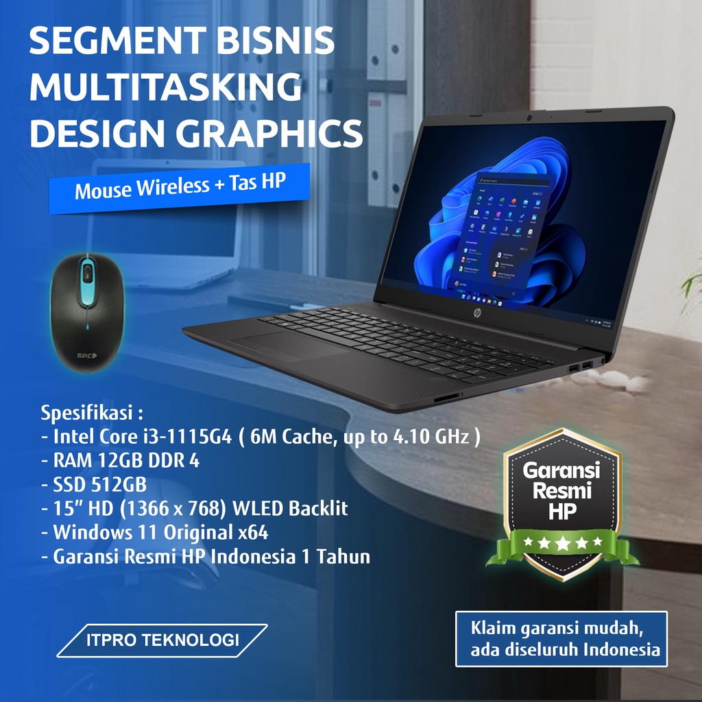 Jual ( Best Seller ) Laptop Bisnis, Design Graphics dan Multitasking HP