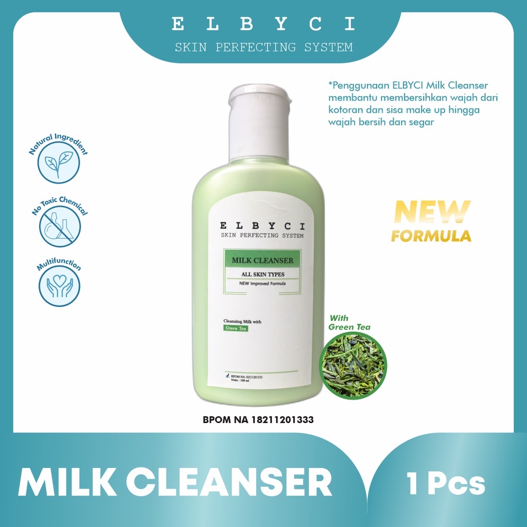 Jual Milk Cleanser (GREEN TEA) / pembersih kulit wajah / pembersih make