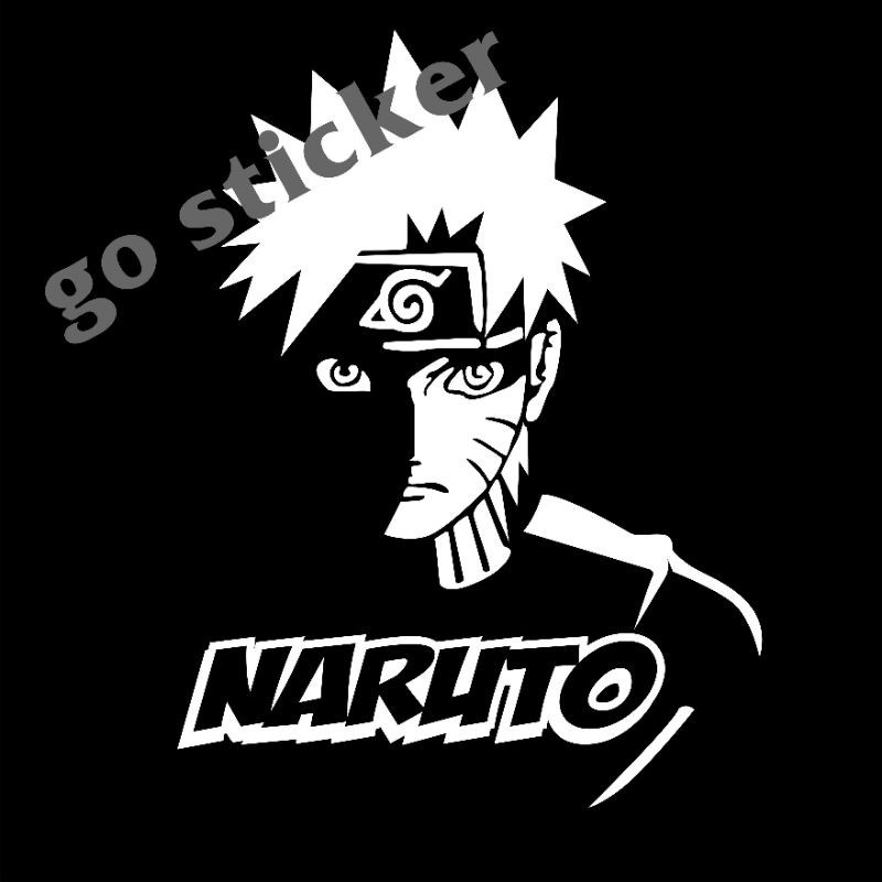 Jual sticker MOBIL naruto, sticker anime, cutting sticker anime, naruto