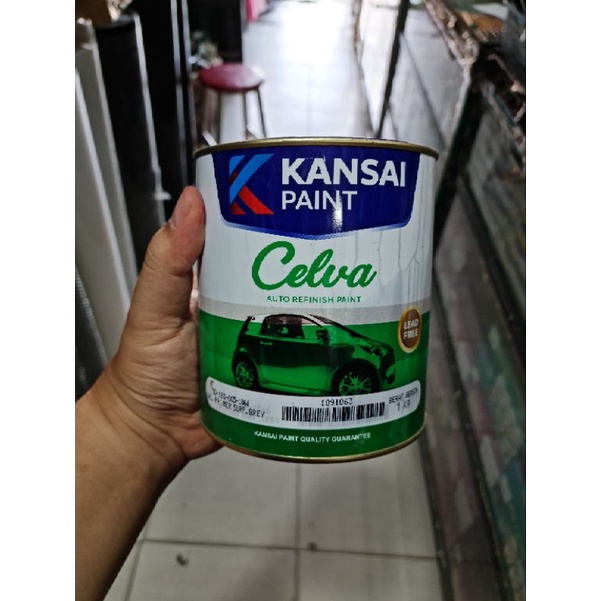 Jual Cat Dasar Meni Besi CELVA 1 Kg KANSAI PAINT / Zinc Chromate Grey