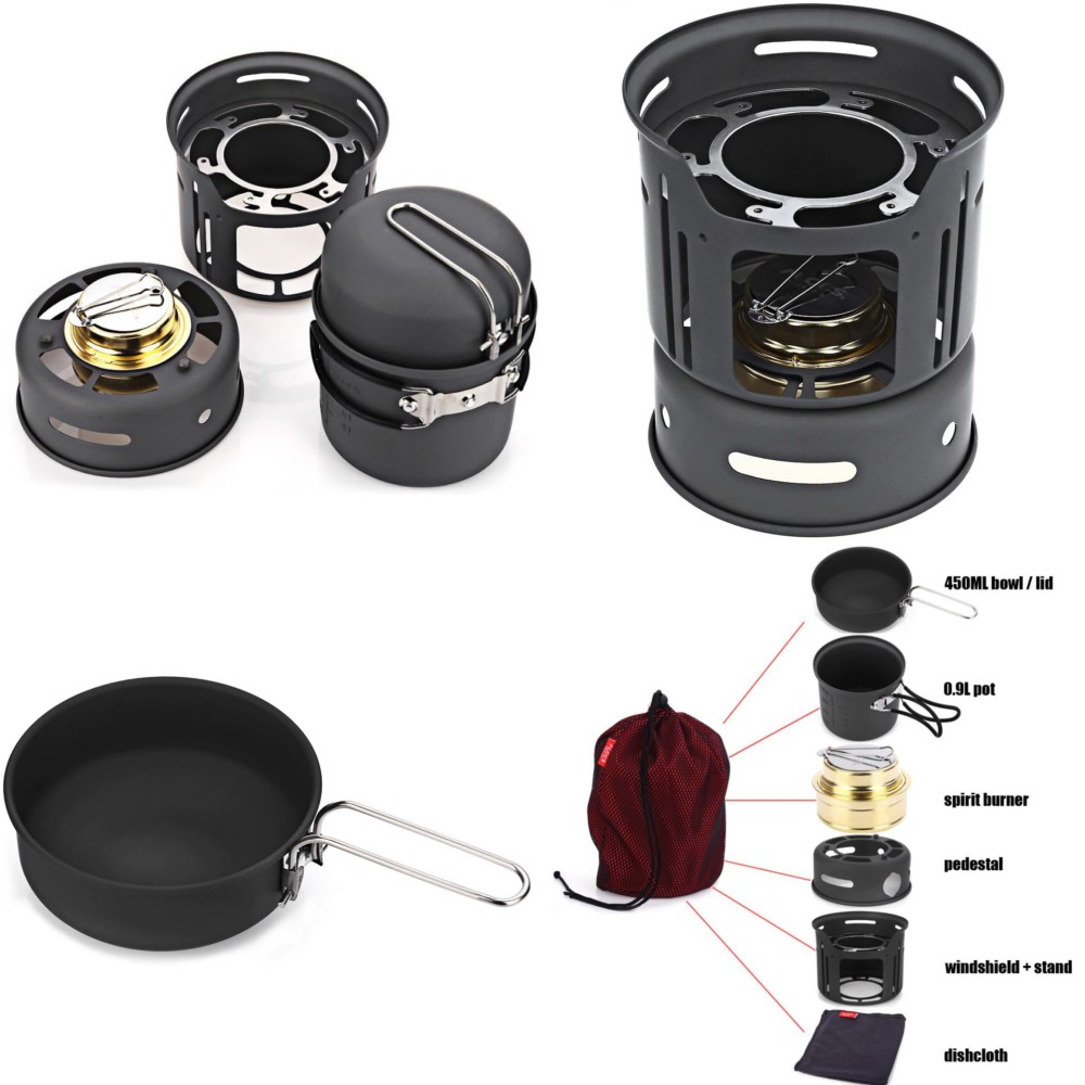 Jual Alocs 7 in 1 Kompor Gas Alcohol Stove Portable untuk Camping CW