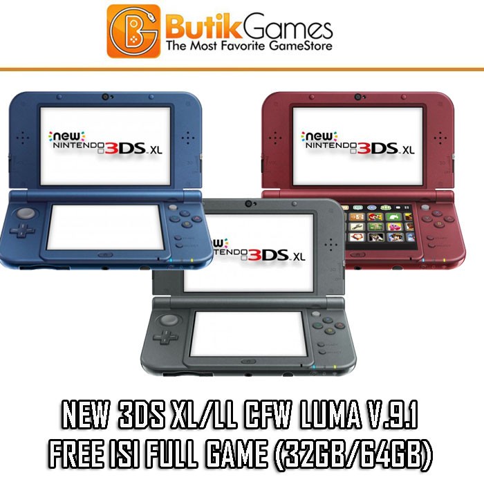 Jual Nintendo 3ds XL LL New 3ds xl ll cfw full games Shopee Indonesia
