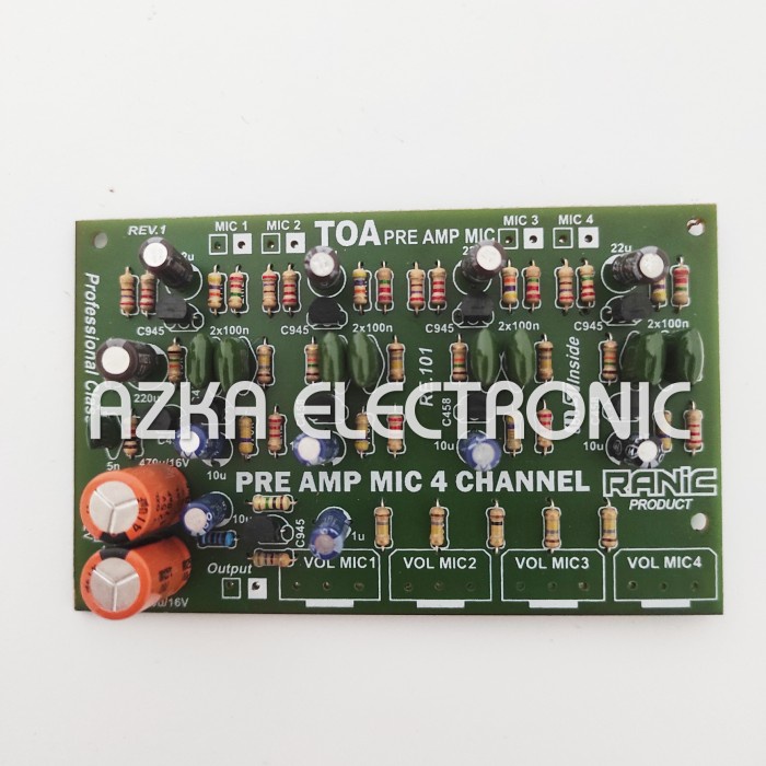 Jual Kit Penguat Mic / Preamp Mic TOA 4 Channel Shopee Indonesia