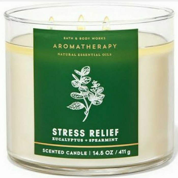 Jual Za2012A Bbw Bath & Body Works Aromatherapy Stress Relief 3 Wick