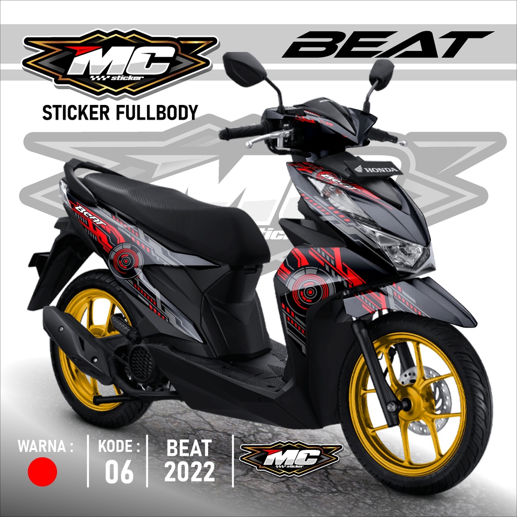 Jual MC Cutting Sticker Decal Beat Deluxe Beat Street Full body 2020
