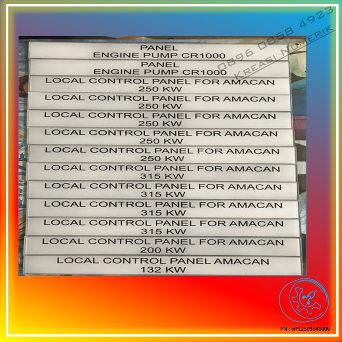 Jual Name plate panel listrik Shopee Indonesia