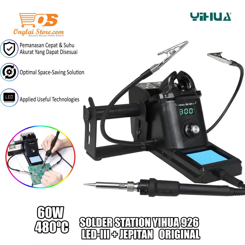 Jual SOLDER STATION YIHUA 926 LEDIII + JEPITAN Yihua 926 LED III