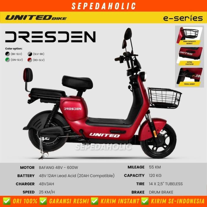 Jual Sepeda Listrik United Dresden Electric E Bike 600 Watt 82 Shopee