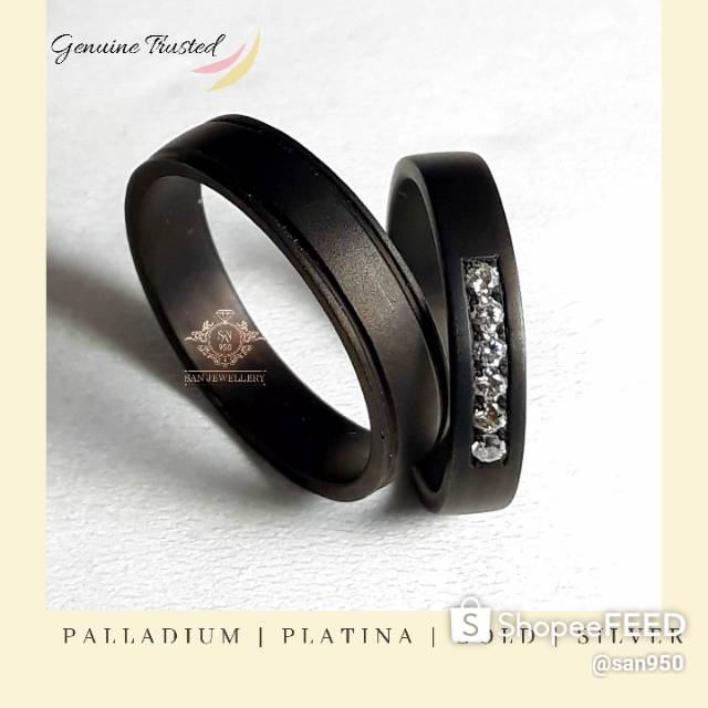 Jual Cincin platinum original palladium emas putih kuning perak silver