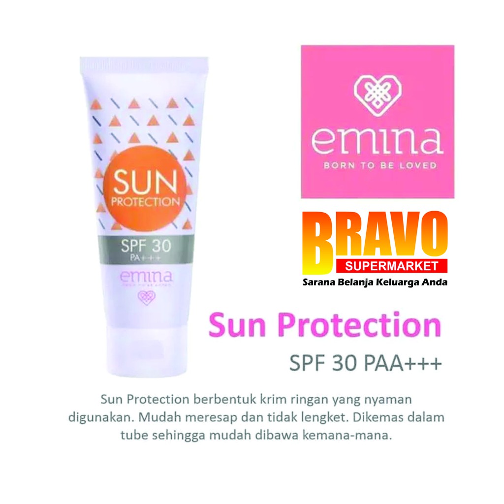 Jual EMINA Sun Protection SPF 30 60 ml Shopee Indonesia