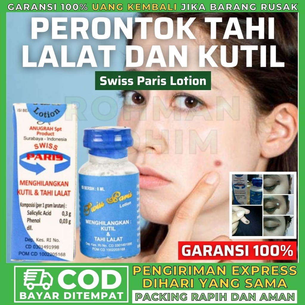 Jual SWISS PARIS LOTION PENGHILANG KUTIL TAHI LALAT KELOID TOMPEL