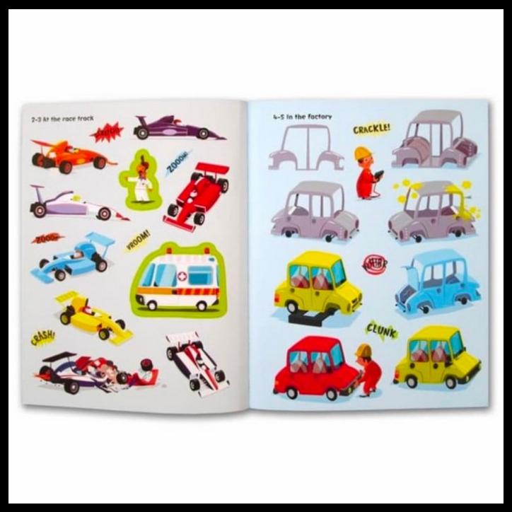 Jual Usborne Cars First Sticker Book Activity Buku Mainan Edukasi Anak