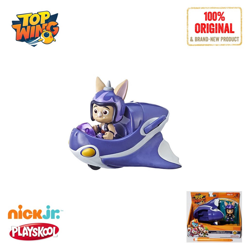 Jual Hasbro PlaySkool Nick Jr. Top Wing Baddy McBat's Jet Figure and