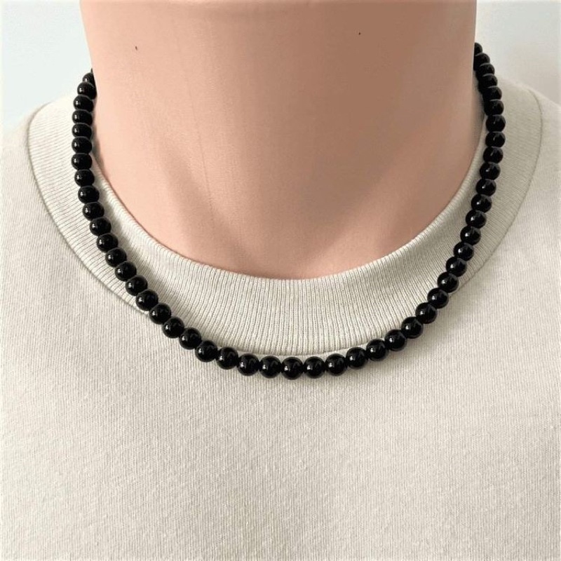 Jual MEG BLACK PEARL NECKLACE Shopee Indonesia