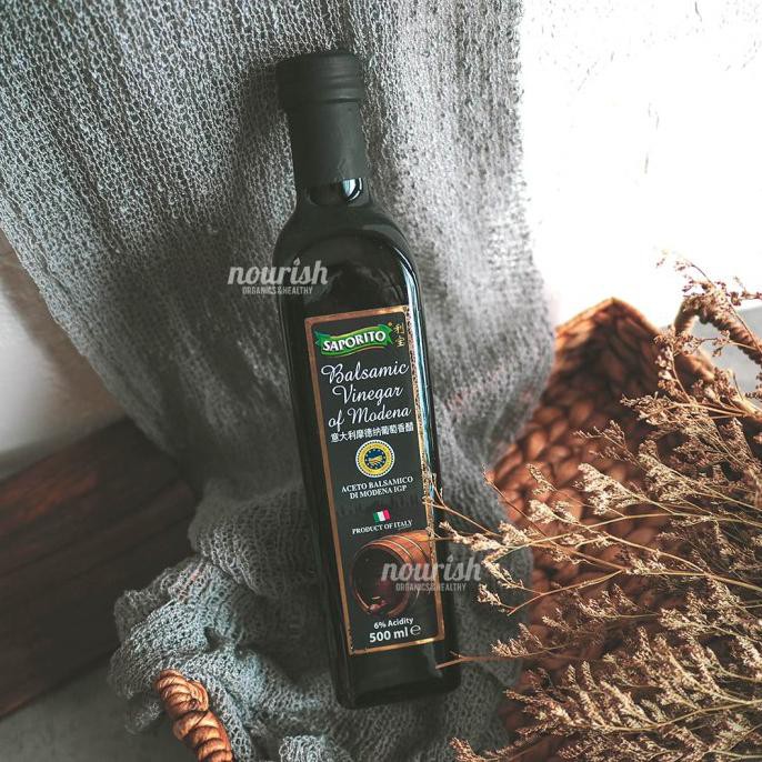 Jual SAPORITO BALSAMIC VINEGAR OF MODENA (CUKA BALSAMIC HALAL) 500 ML Shopee Indonesia