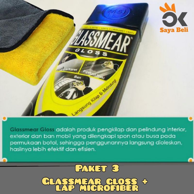 Jual GLASSMEAR CAR GLASS CLEANER/ GLASSMEAR BODY CLEANER/ GLASSMEAR