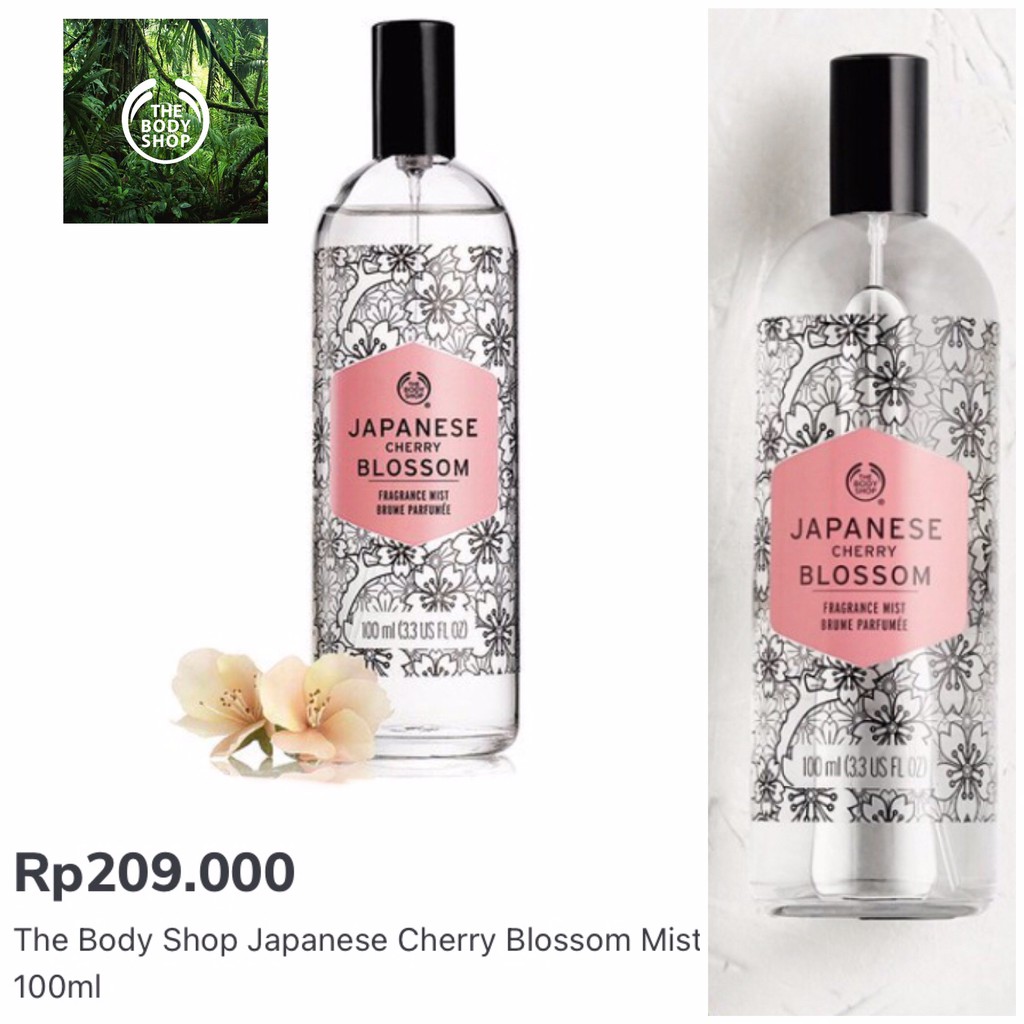 Jual NWT 100ml Body Mist Japanese Cherry Blossom The Body Shop