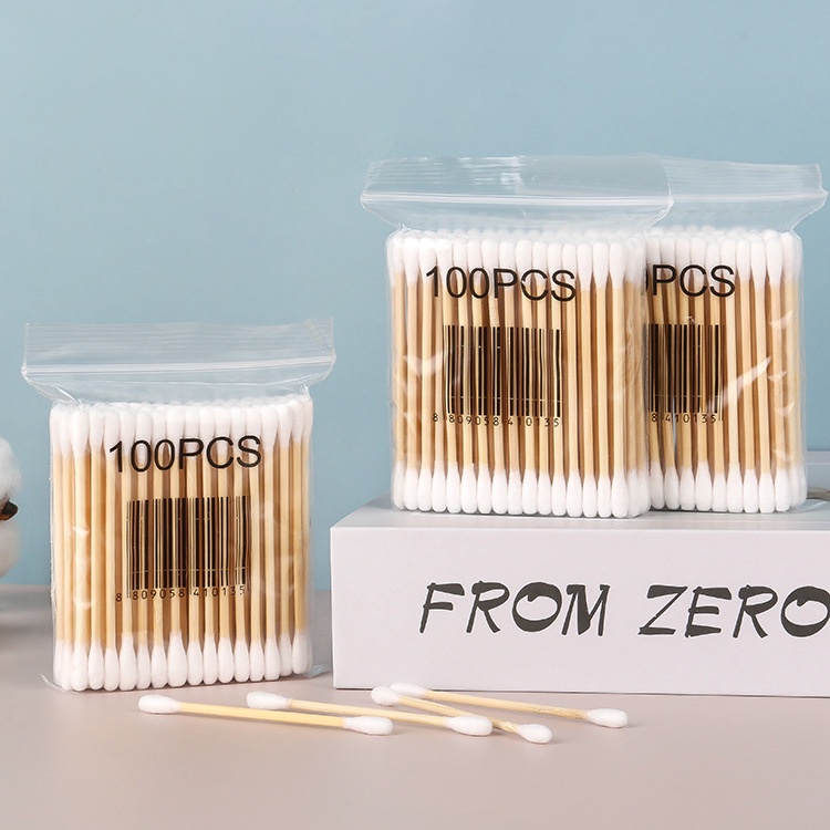 Jual (100 pcs) Cotton Buds Bambu / Cotton Swab Bamboo / Cotton Bud Kayu Shopee Indonesia
