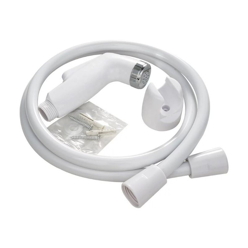 Jual Jet shower set warna putih model sanei / jet shower closet set