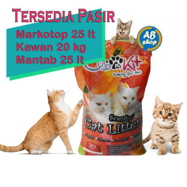 Jual Pasir kucing wangi gumpal cub n kit 20kg / cat litter Shopee