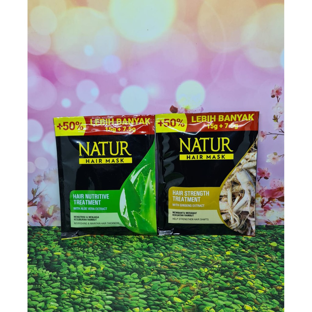 Jual NATUR HAIR MASK SACHET 15+7,5gr Shopee Indonesia