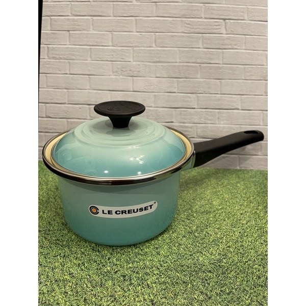 Jual saucepan enamel 14 cm le creusetcool mint Shopee Indonesia