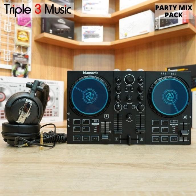 Jual Paket Alat Dj Pemula Numark Party Mix Perform Pack With Headphone
