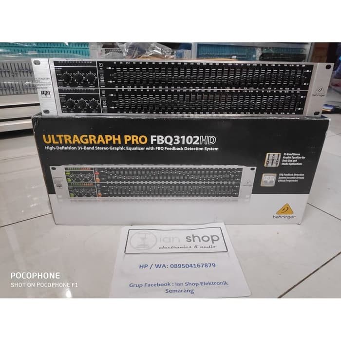 Jual Equalizer Behringer FBQ3102HD FBQ 3102 HD FBQ3102 Dual 31 Channel