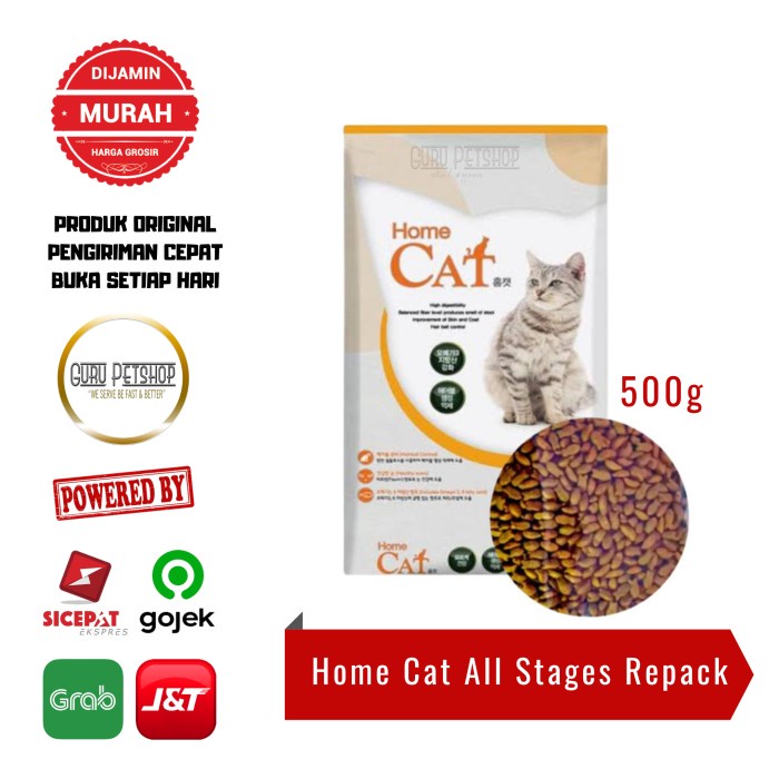 Jual Home Cat All Stages 500g Makanan Kucing Home Cat Food Shopee