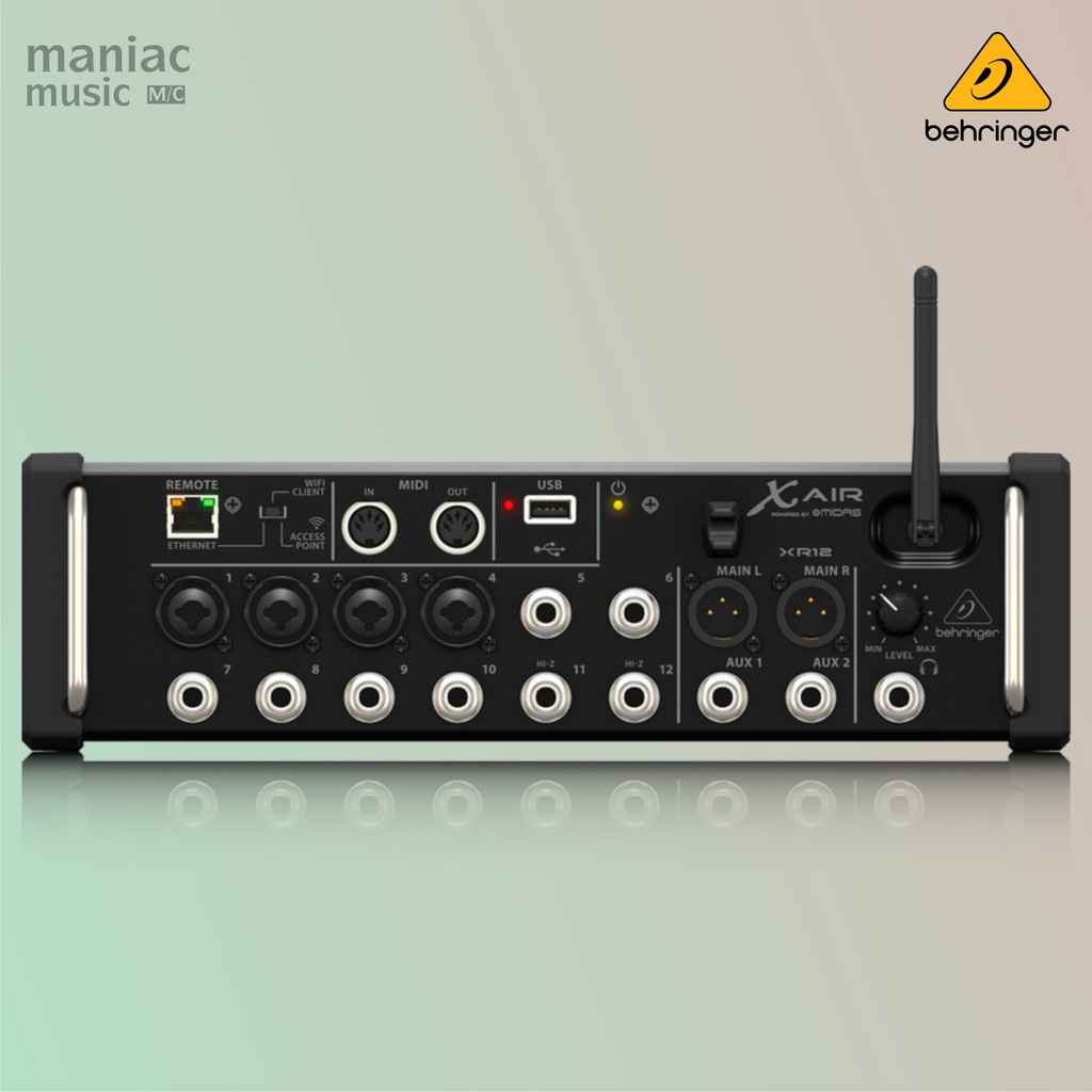 Jual Behringer XR12 Mixer Digital, 12Input, MIDI, Wifi, iOS/Android