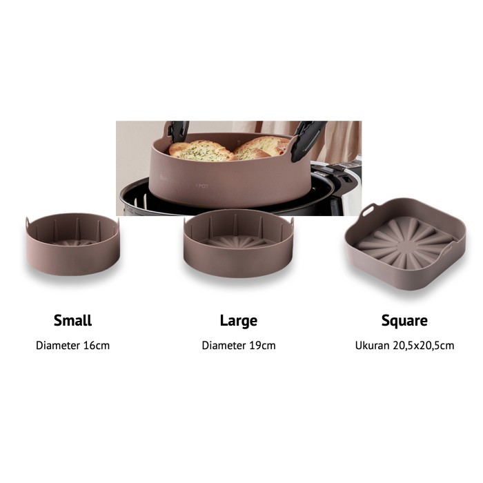 Jual BALSANG Airfryer Silicone Pot Large 19 cm (Original Korea
