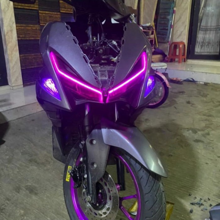 Jual LAMPU LED DRL ALIS HEADLAMP MOBIL MOTOR 12 VOLT 30cm Ungu