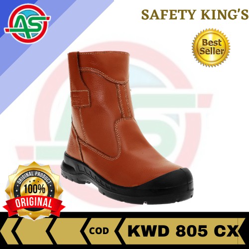 Jual Sepatu Safety King's kwd 805 CX coklat Original / Safety shoes kwd