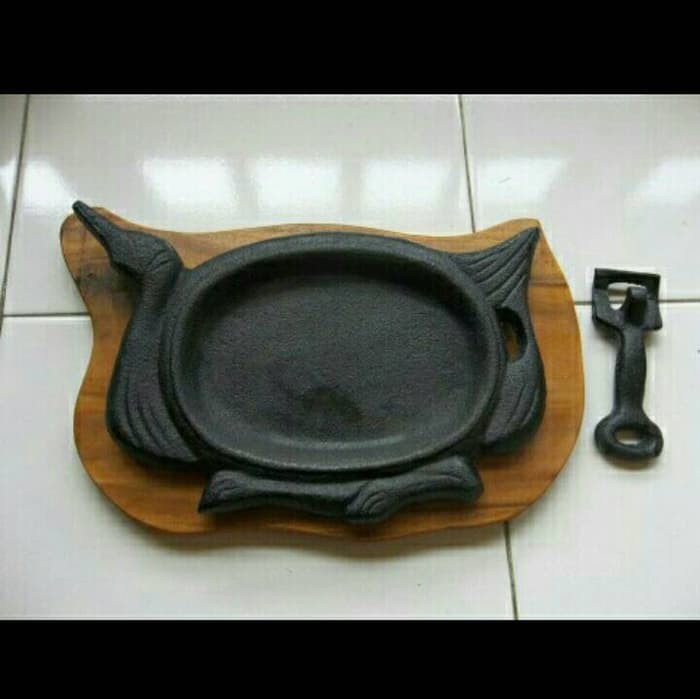 Jual HOT PLATE BEBEK, Ayam, Sapi, Bulat, Oval Piring Steak Wajan