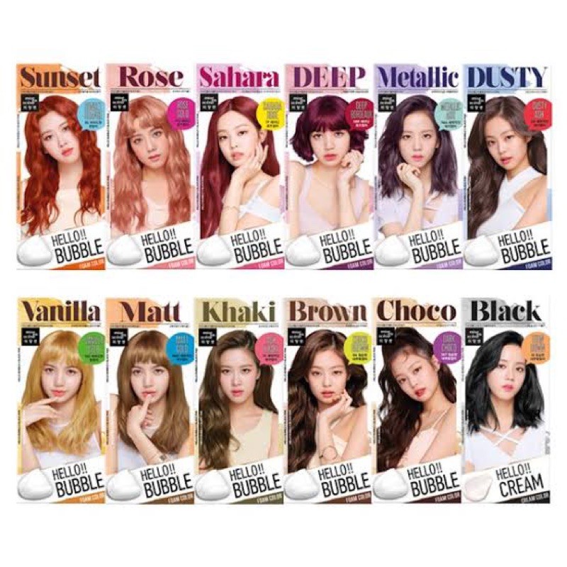 Jual MISE EN SCENE Hello Bubble Hair Color (BLACKPINK Edition) ASH