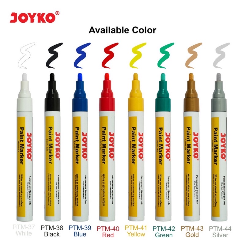 Jual (PERPCS) Joyko Paint Marker Color Spidol Cat Permanen Warna